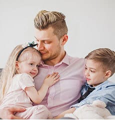 Father with his children Nowzaree Law family law attorneys